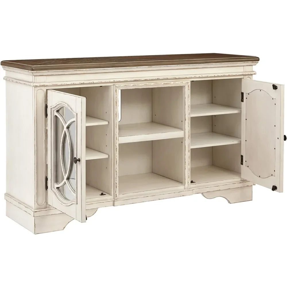 60" French Country Two-Tone TV Stand