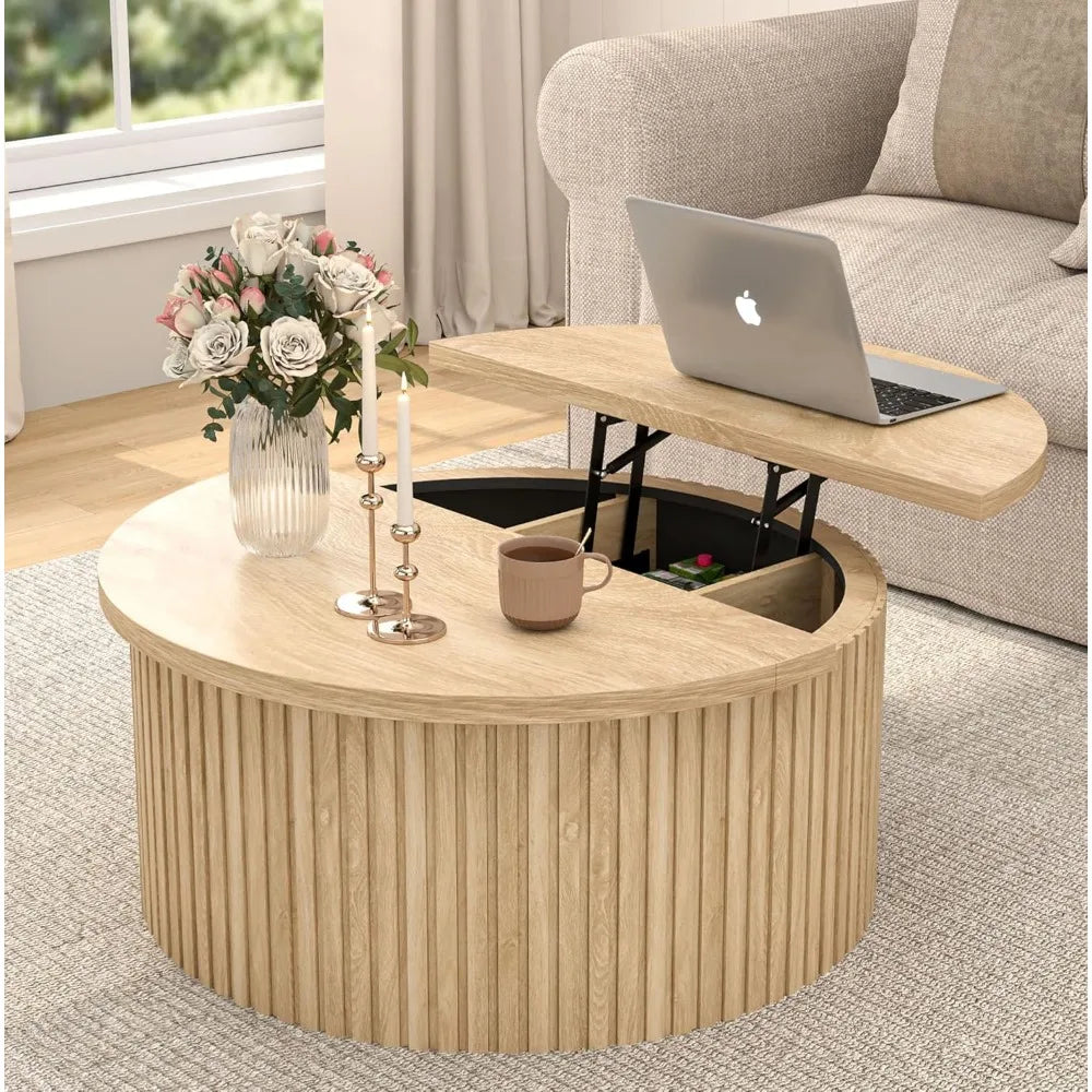 34.6'' Lift Top Coffee Table with Storage