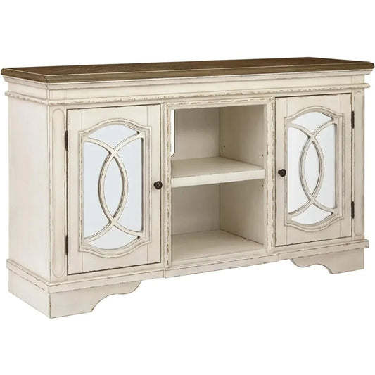 60" French Country Two-Tone TV Stand