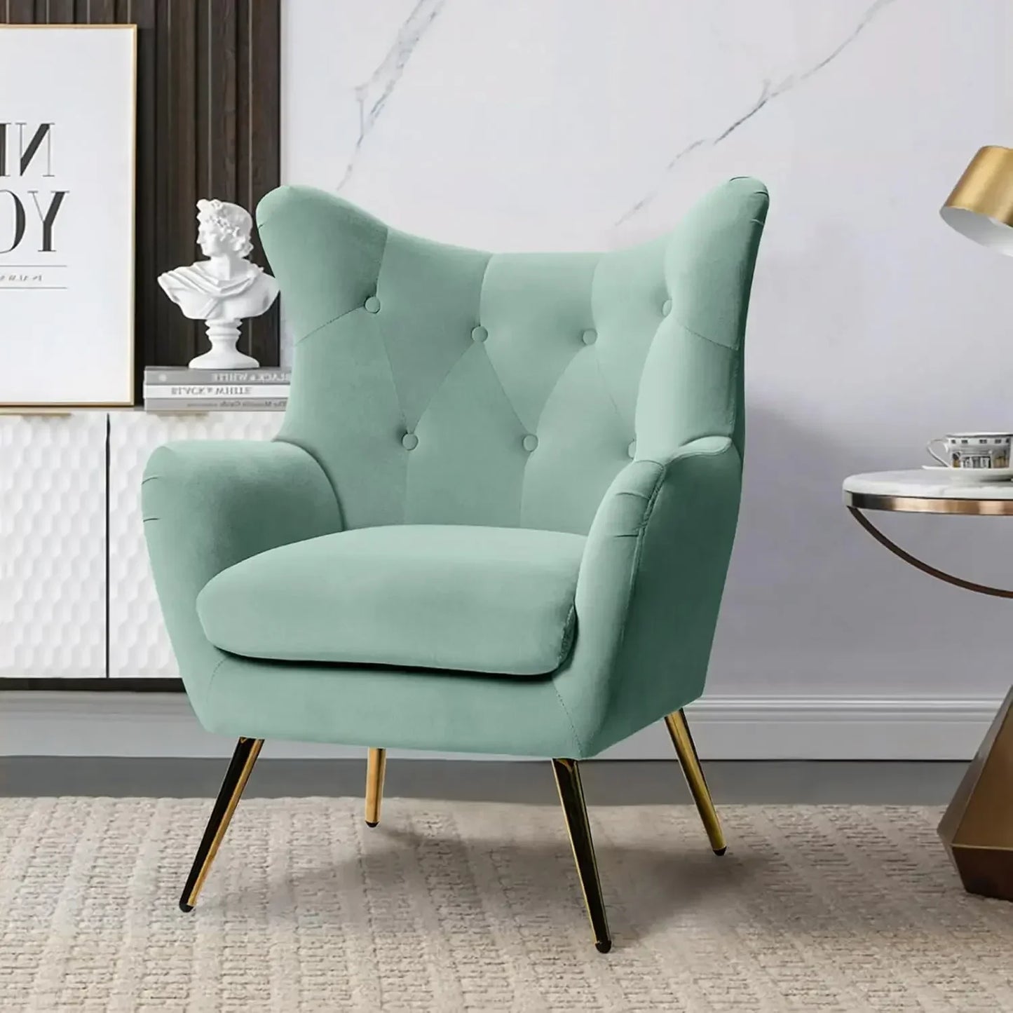 Metal Gold Legs, Sofa Chair