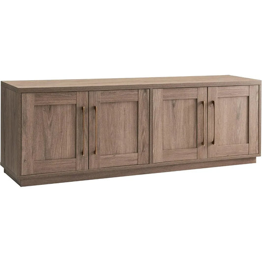 TV's Up To 80", 68" Wide, Antiqued Gray Oak