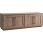 TV's Up To 80", 68" Wide, Antiqued Gray Oak