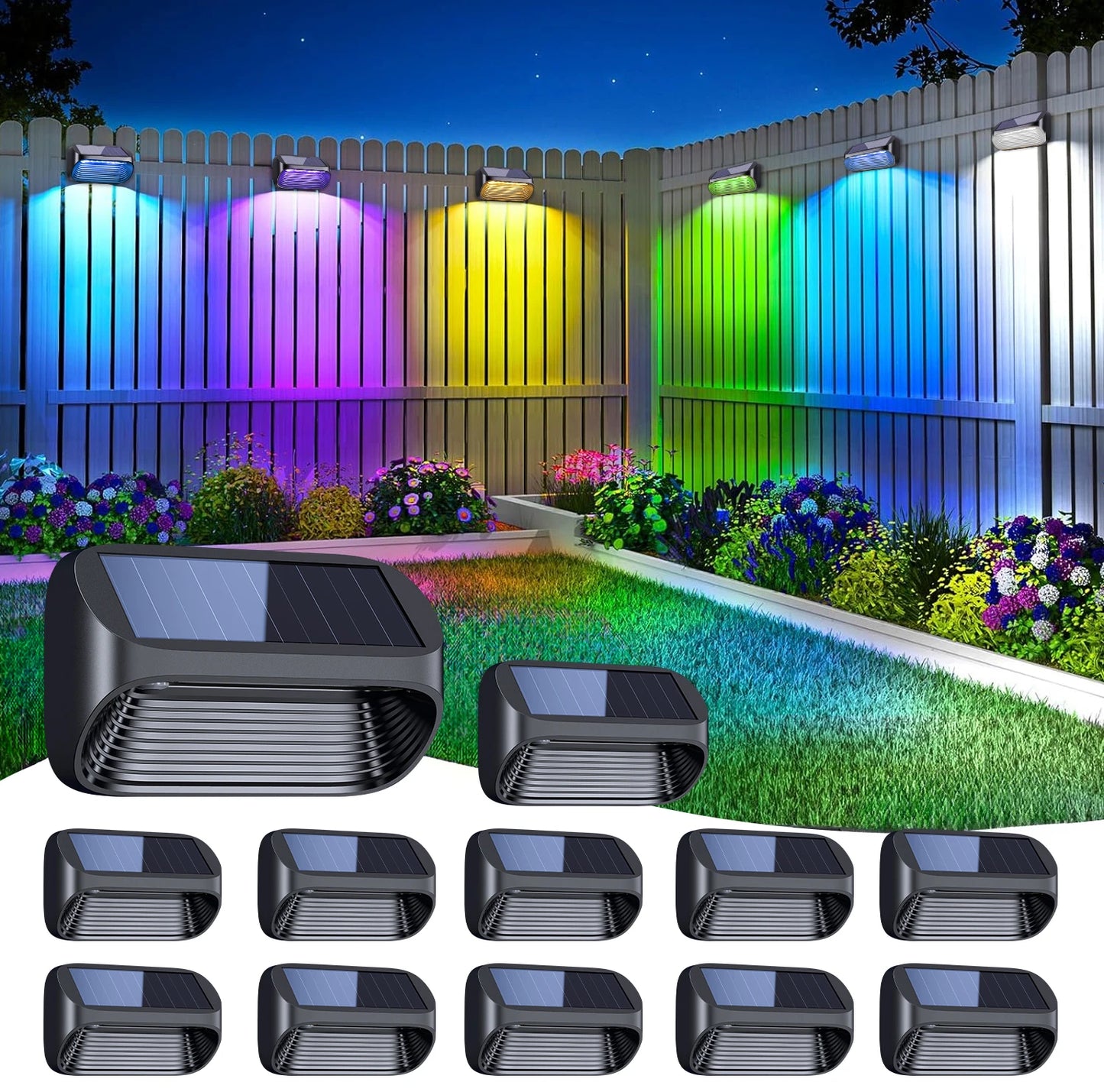 6/12 Pack Fence Solar Powered, Auto On/Off