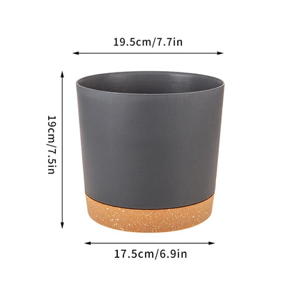 Large Flowerpot Plastic Indoor with Drainage